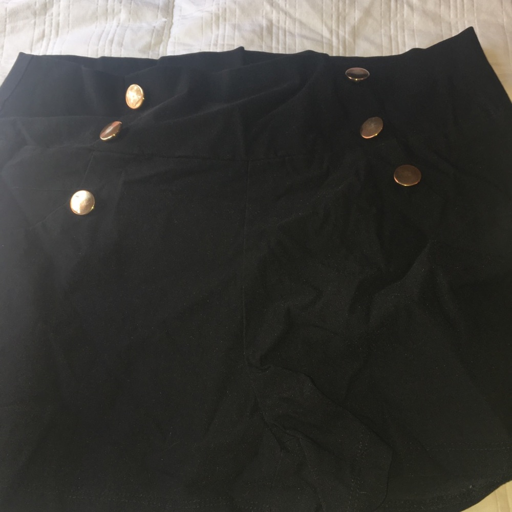 Black High waisted shorts